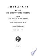 Boletín del Instituto Caro y Cuervo