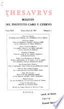Boletín del Instituto Caro y Cuervo