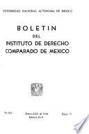Boletín del Instituto de Derecho Comparado de México