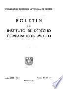Boletín del Instituto de Derecho Comparado de México