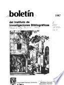 Boletín del Instituto de Investigaciones Bibliográficas
