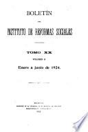 Boletín del Instituto de reformas sociales