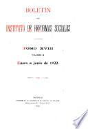 Boletín del Instituto de reformas sociales