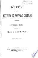 Boletín del Instituto de Reformas Sociales [Publicación Mensual]