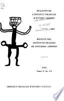 Boletín Del Instituto Francés de Estudios Andinos