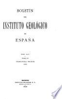 Boletín del Instituto Geológico de España