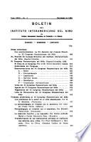 Boletín Del Instituto Interamericano Del Niño