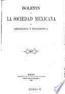 Boletin del instituto nacional de geografía y estadística de la república mexicana
