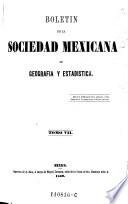 Boletin del instituto nacional de geografía y estadística de la república mexicana