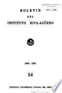 Boletín del Instituto Riva-Agüero