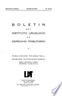 Boletín del Instituto Uruguayo de Derecho Tributario