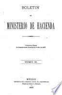 Boletin del Ministerio de hacienda