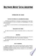 Boletín del Museo Social Argentino