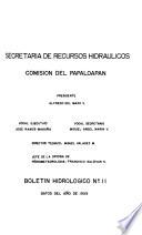 Boletín hidrológico