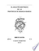 Boletín Histórico de la Provincia de Marga - Marga. Tomo VIII