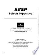 Boletín impositivo