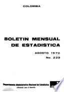 Boletín mensual de estadística