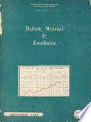 Boletín mensual de estadística