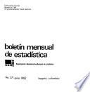 Boletin mensual de estadistica