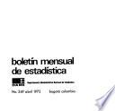 Boletín mensual de estadística