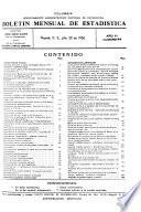 Boletín mensual de estadística