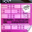 Boletín mensual de estadística