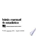Boletín mensual de estadística