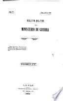 Boletín militar del Ministerio de Guerra