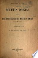 Boletín oficial de la Secretaría de Agricultura, Industria y Comercio