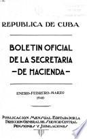 Boletin oficial de la Secretaría de Hacienda