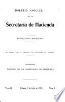 Boletin oficial de la Secretaría de Hacienda