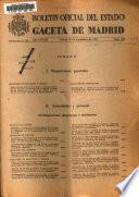Boletín oficial del estado: Gaceta de Madrid