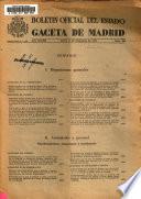 Boletín oficial del estado: Gaceta de Madrid