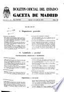 Boletín oficial del estado: Gaceta de Madrid