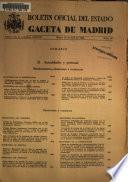 Boletín oficial del estado: Gaceta de Madrid