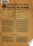 Boletín oficial del estado: Gaceta de Madrid