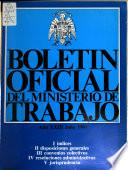 Boletin oficial del Ministerio de Trabajo