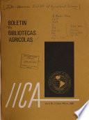 Boletín para bibliotecas agrícolas
