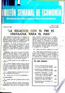 Boletín semanal del Ministerio de Economía