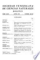 Boletín - Sociedad Venezolana de Ciencias Naturales