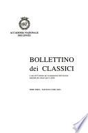 Bollettino dei classici