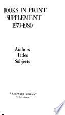 Books in Print Supplement