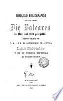 Bosquejo bibliográfico de la obra Die Balearen in Wort und Bild Geschildert