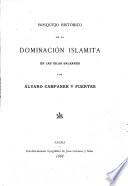 Bosquejo histórico de la dominación islamita en las islas Baleares