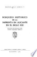 Bosquejo histórico de la imprenta en Alicante en el siglo XIX