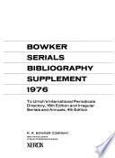 Bowker Serials Bibliography Supplement