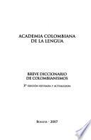 Breve diccionario de colombianismos