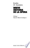 Breve historia de la ópera