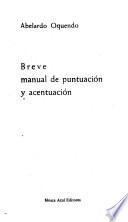 Breve manual de puntuación y acentuación