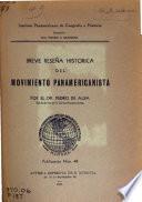 Breve reseña histórica del movimiento panamericanista
